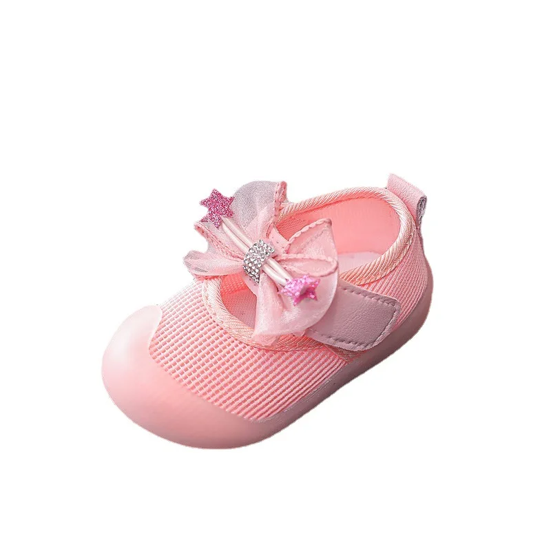 2022 Spring New Kids Princess Shoes Fashion Girls Cute Bowknot Casual Shoes Children Soft-Soled Shoes G526