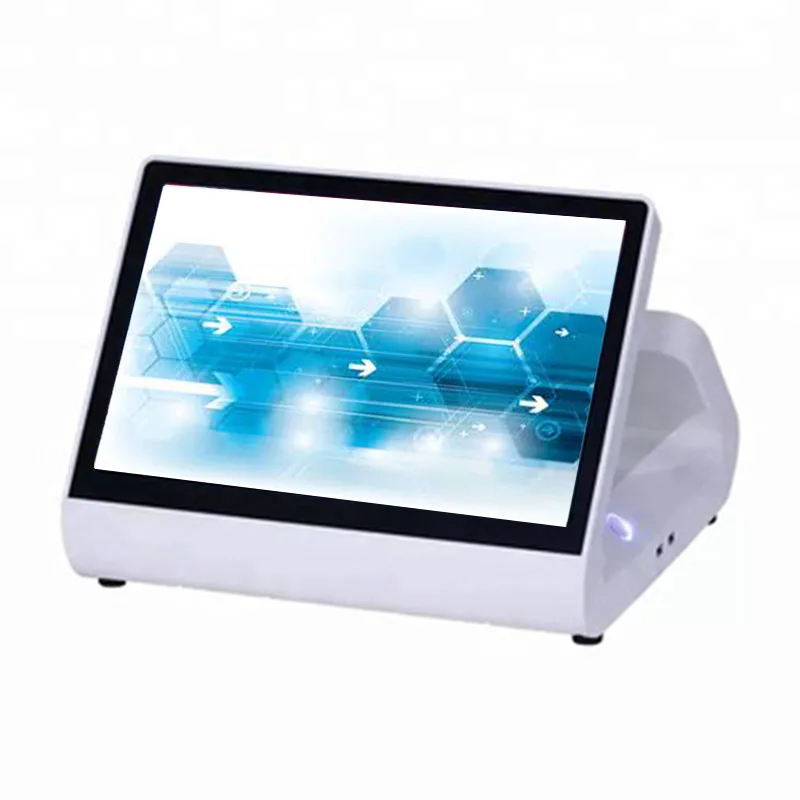 

pos machine 12inch flat wide touch screen and VFD epos for bar store