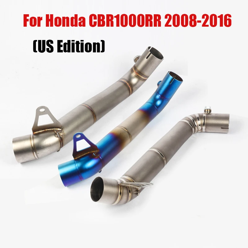 

For Honda CBR1000RR 2008-2016 Exhaust Mid Link Pipe 60.5mm Connecting Section Tube Escape Slip On CBR1000 Motorcycle