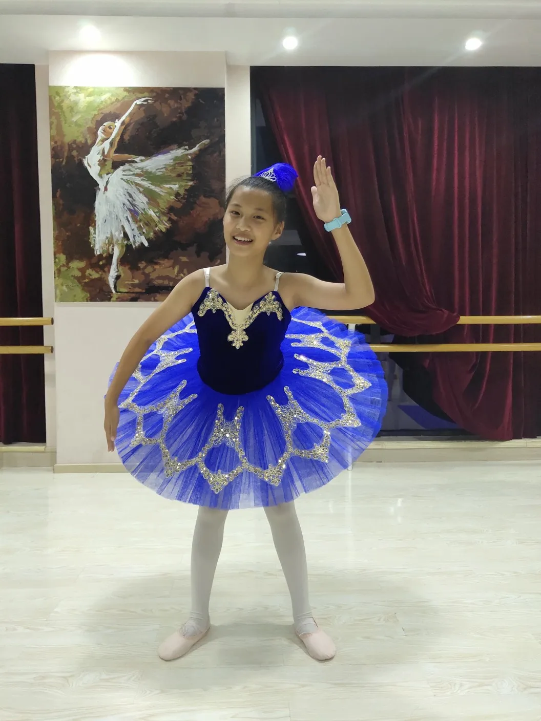 Blue White Swan Children Ballet Dance Costume Professional Adult Tutu Princess Dress Paltter Ballet Tutu For Girls Kids Women