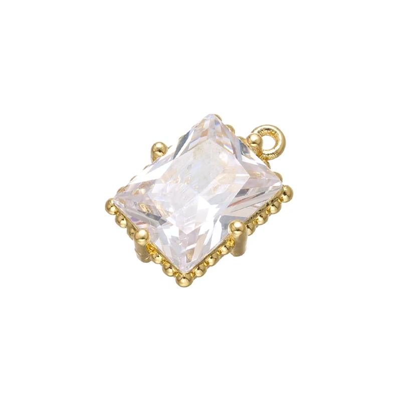 3Pcs/lot,High-Quality Crystal-Clear Charms for Women\'s Necklaces and Earrings—DIY Handmade Jewelry Making Supplies Model:VD685