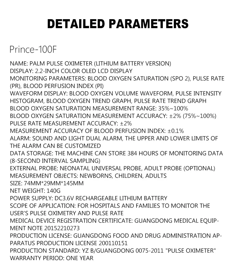 Oxímetro de pulso de palma para bebés y adultos, Detector profesional con modo de recarga, pantalla Oled, SpO2, PR, PI, ECG, Monitor de pacientes