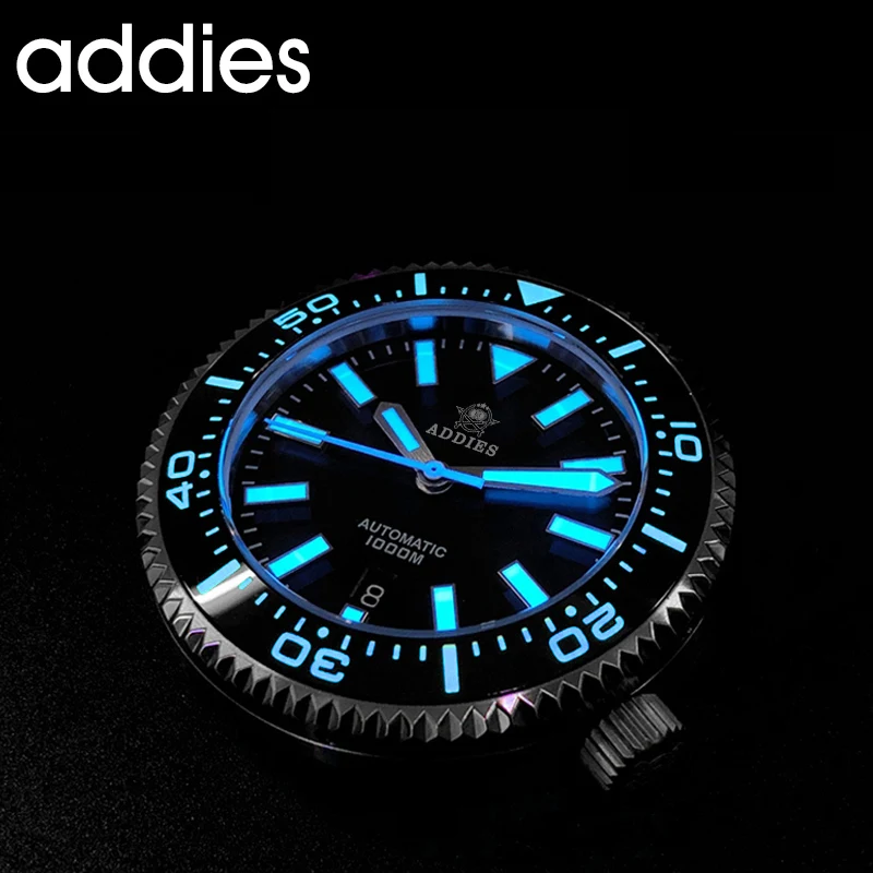 ADDIESDIVE Men Diver Watch 100Bar Waterproof Sapphire Ceramic Bezel BGW9 Luminous Reloj Hombre NH35 Automatic Mechanical Watch