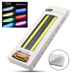 2Pcs/set High Quality Car 17CM COB DRL Daytime Running Lights 12V Auto Interior Lamp Motorcycle Styling Atmosphere Light