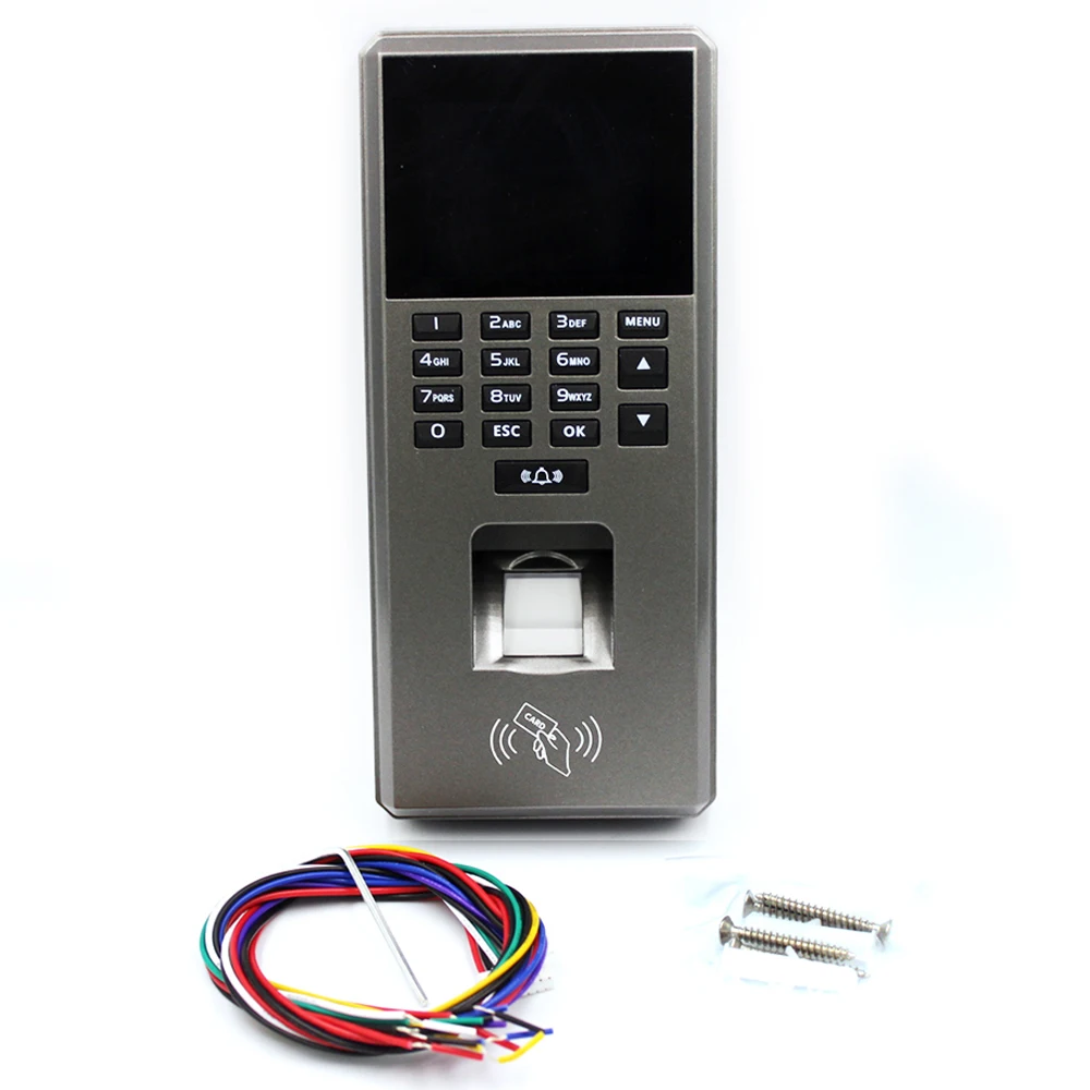 بصمة البيومترية 125 كيلو هرتز تتفاعل وقت الحضور التحكم في الوصول لوحة المفاتيح الإلكترونية USB الوقت ساعة مسجل آلة الحضور