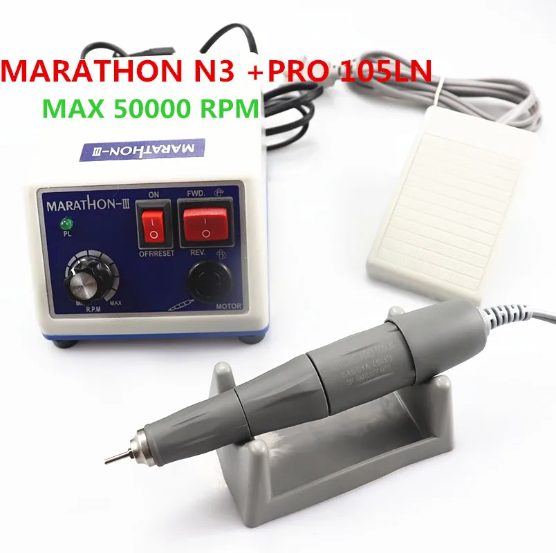 

STRONG 210 Dental Lab LAAOVE Micromotor Machine N3 + PRO 105LN 50000RPM handpiece Straight Contra Angle Handpiece