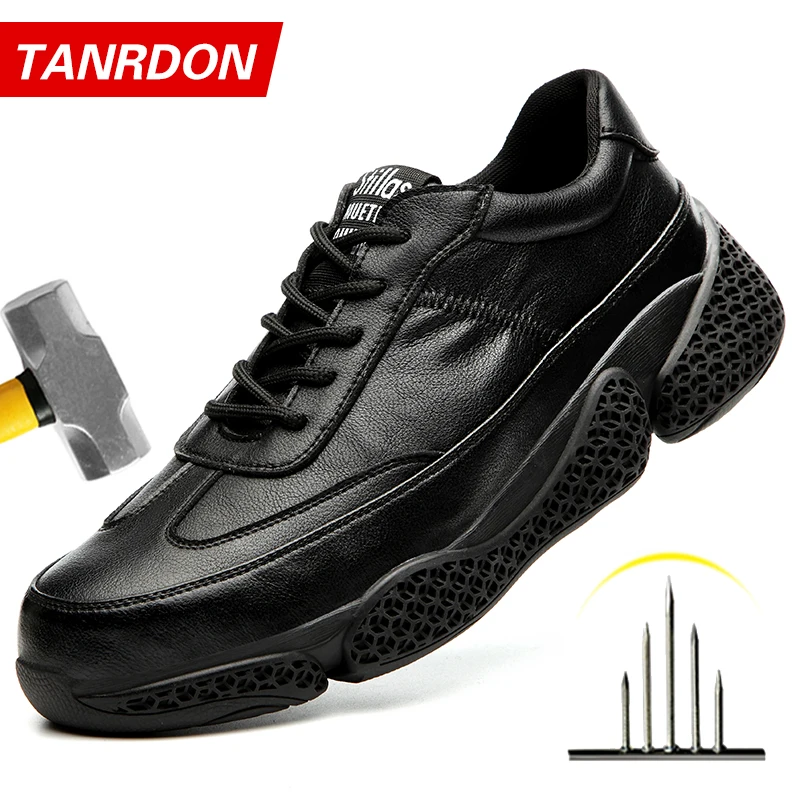 Indestructible Safety Shoes Construction Work Shoes Anti-puncture Industrial Shoes Non-slip Men Shoes Anti-smash Work Boots 2021