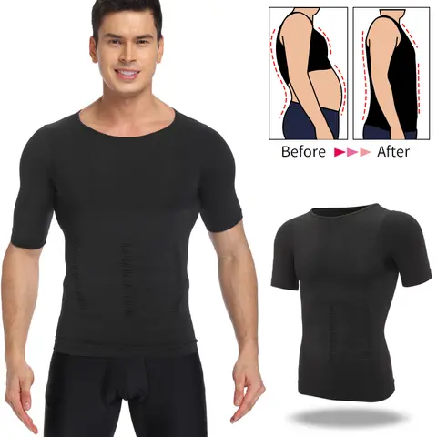 남성 바디 셰이퍼 배꼽 컨트롤 Shapewear 남자 셰이퍼 모델링 속옷 허리 트레이너 교정 자세 슬리밍 조끼 코르셋