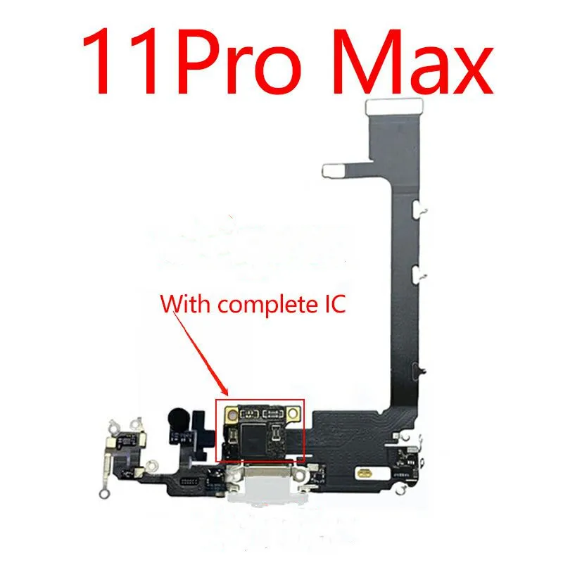 Charging Port Dock USB Connector Flex Cable For iPhone 11 12 Pro Max  Headphone Audio Ribbon Replacement  Microphone Flex Cable