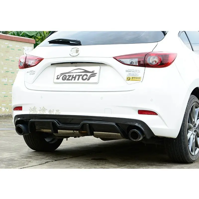 

Real carbon fiber sports car rear diffuser for Mazda 3 AXELA hatchback 2017-2019