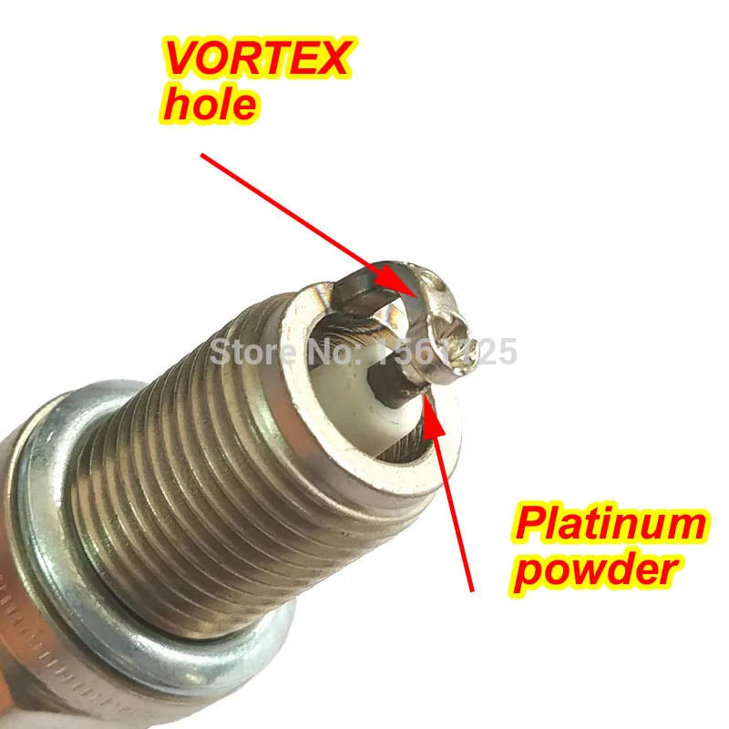 4pcs INT VORTEX platinum powder patent Spark Plug FR6X FOR BKR6EIX-11 BKR6EIX IK20 IK16 IK20TT BKR5EIX-11 VK20 K6RTI-11 K6RIU