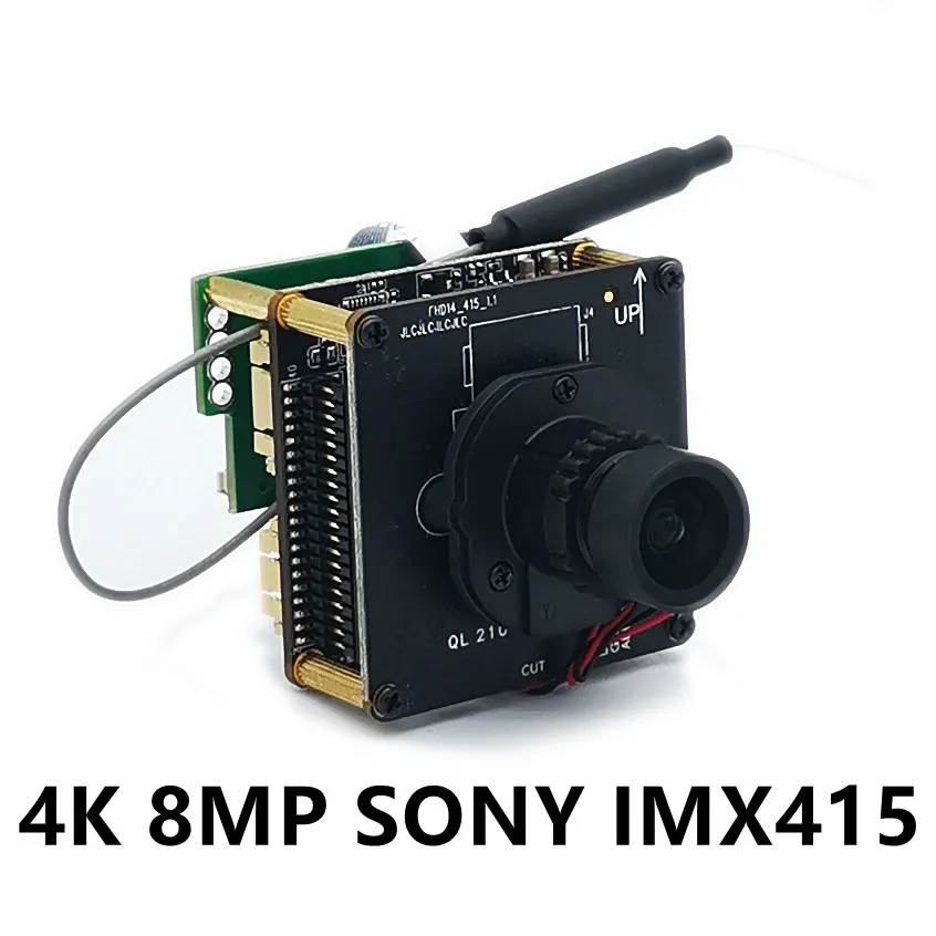 IMX415 4K WIFI IP Camera 8MP Starlight IP Camera Module Mini Way Audio H.265 IR-Cut 4MM 6K Lens CCTV Video Surveillance Pin hole