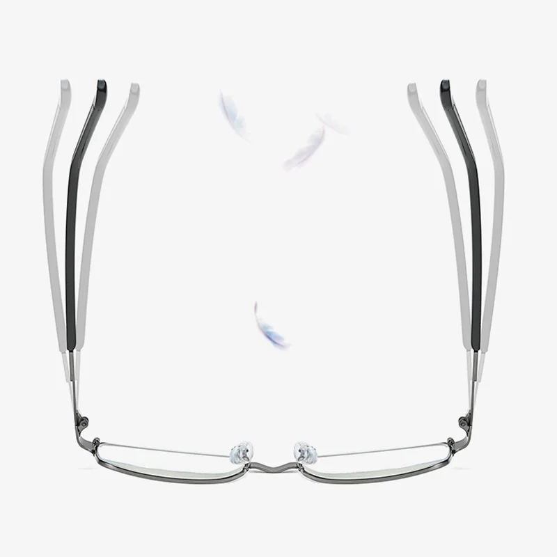 RBENN الفولاذ المقاوم للصدأ رجال الأعمال نظارات للقراءة إطار كامل المعادن طول النظر الشيخوخي النظارات البصرية + 0.75 1.75 2.25 2.75 5.0 6.0 #5