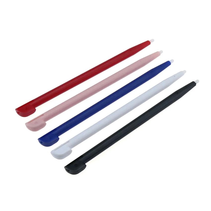 Cltgxdd 5pcs penna Touch mobile per console di gioco con stilo a colori per slot 2DS stilo in plastica dura nero rosso blu bianco rosa