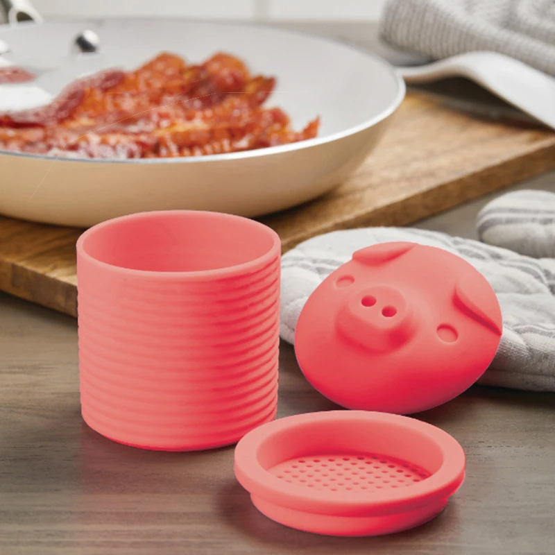 Pig-Shaped Frying Mesh Strainer Kitchen Cooking Colander Floor Drain Tableware Soup Barrel Barbecue Self-Frying Kitchen Tools