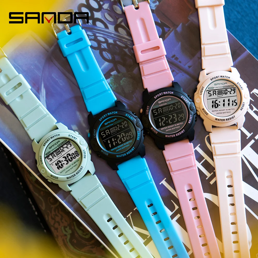 NEW Sports Women Watches Fashion Casual Waterproof LED Digital Watch Female Wristwatches For Women Clock Relogio Feminino 6003