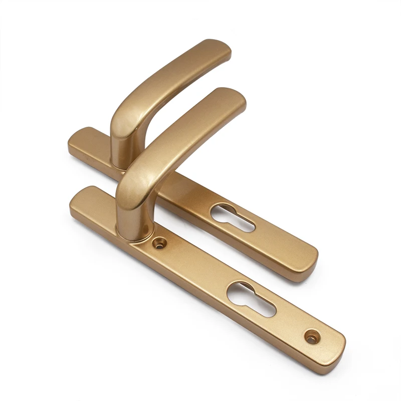 

Изолированный плоский дверной замок из золотого алюминиевого сплава, простой дверной замок для прохода, кухня, ванная комната, балкон с безопасностью 115x85