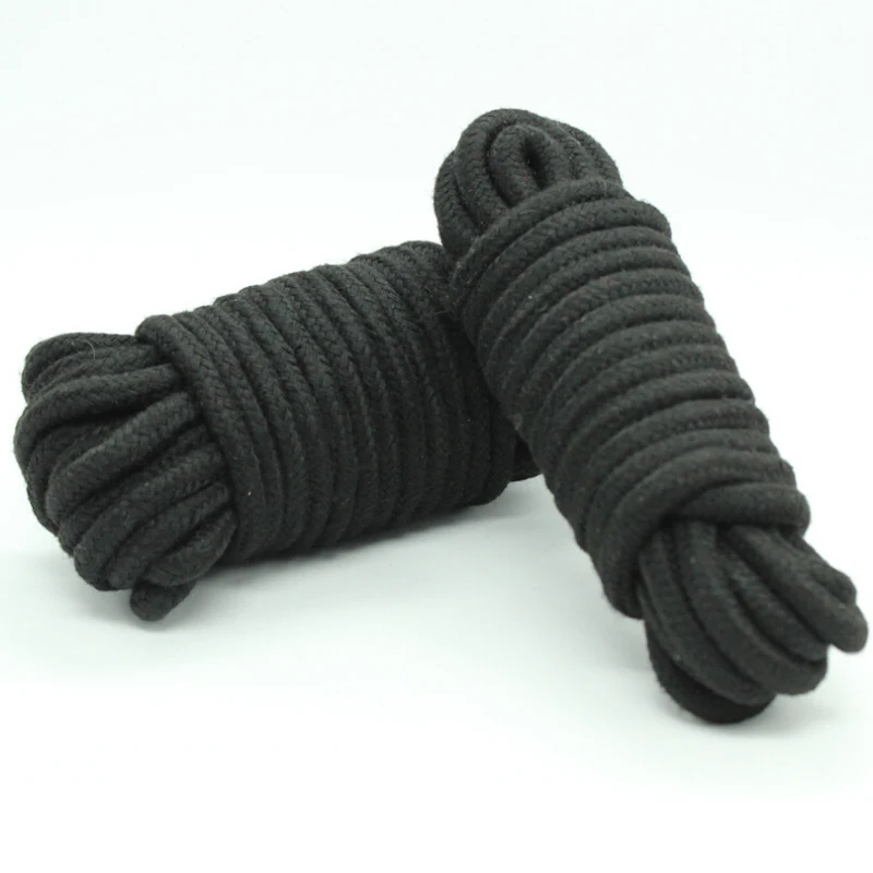 Cuerda de algodón suave para parejas femeninas, producto sexual, esclavo BDSM, Bondage, juegos de adultos, juego de rol, Juguetes sexuales, 20 m, 10 m, 5 m