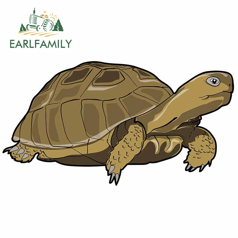 EARLFAMILY 13cm x 7.1cm for Sea Turtle Car Stickers Occlusion Scratch Custom Printing Waterproof Window Trunk Vehicle Decal