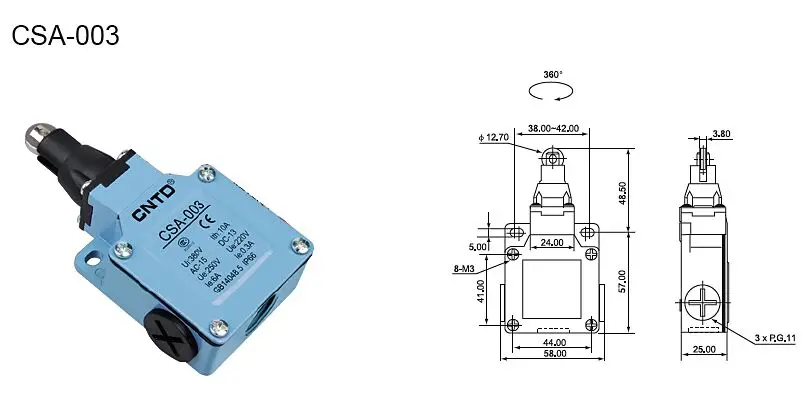 CNTD Limit switch Micro switch CSA-001 CSA-003 CSA-012 CSA-031 CSA-021 CSA-061 CSA-071 Waterproof Motion Sensor CSA-081 CSA-041