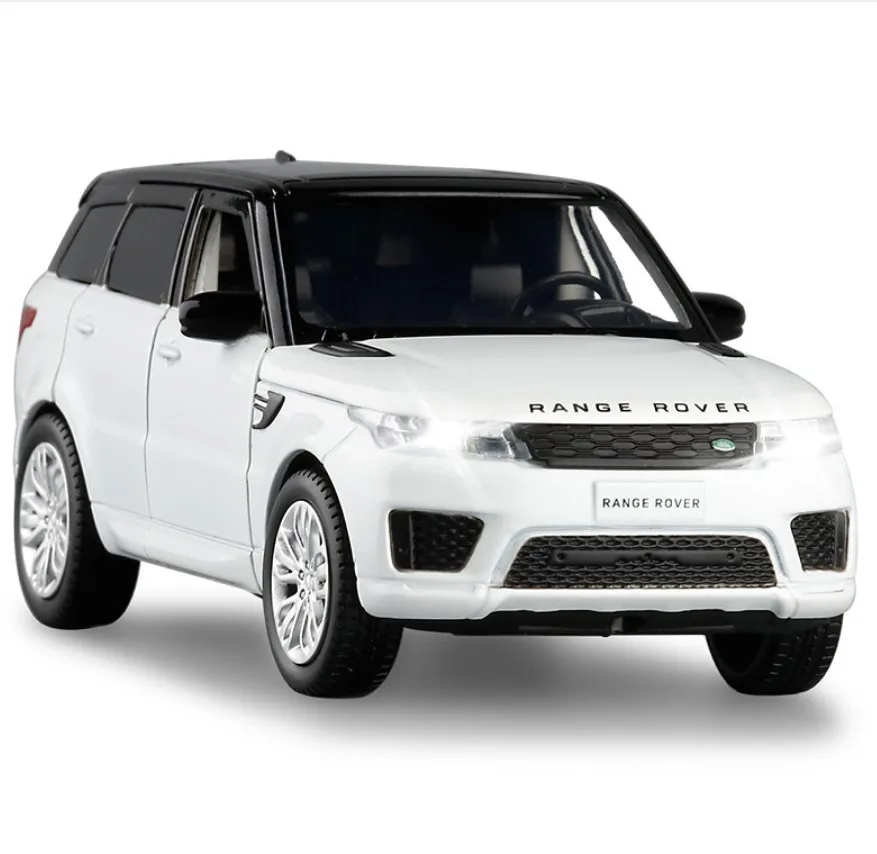 1:32 Alloy Car Land-Rover Model 6 doors Range Rover Sports Car Model Sound and Light Back Children Toys Favorite for Boy