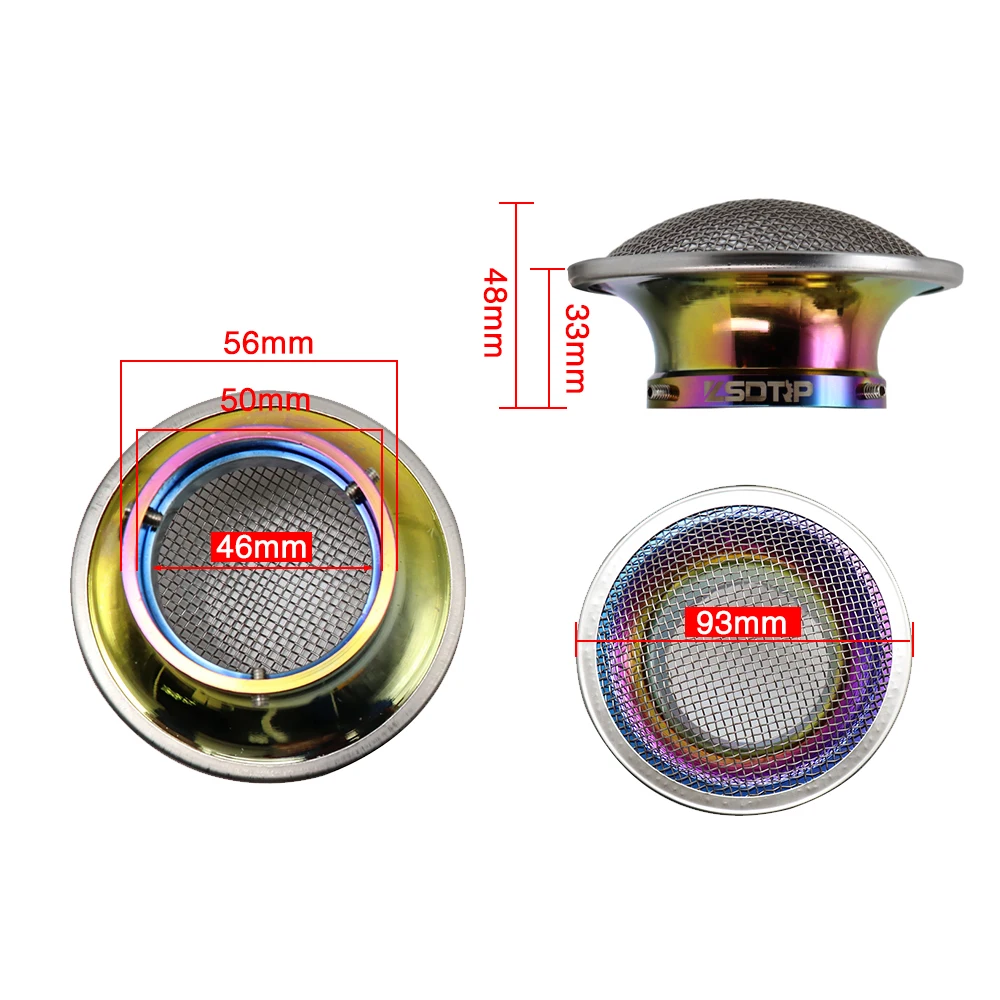 ZSDTRP 50mm Moto Modified Carburetor Air Filter Cup Horn Cup With Mesh Net Fit On PE PWK 21 24 26 28 30mm Carburetor