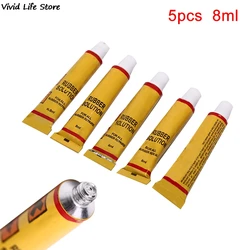 1/5Pcs Bike Inner Tube Glue Adhesive 8ml Glue For Cement Rubber Repair Puncture Cold Patch Solution Kit Bicycle Repair Tool