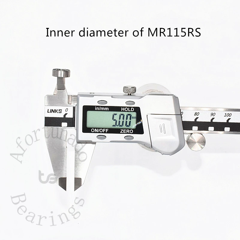 Roulement Miniature MR115RS, 10 pièces, 5x11x4(mm), acier chromé, caoutchouc scellé, pièces d'équipement mécanique à grande vitesse