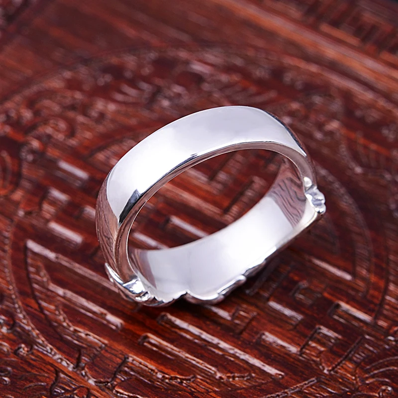 FF8 FINAL FANTASY VIII Lionheart Lion S925 Sterling Silver Ring Band For Men Jewelry FFVIII Cosplay Props Gifts For Boys Girls