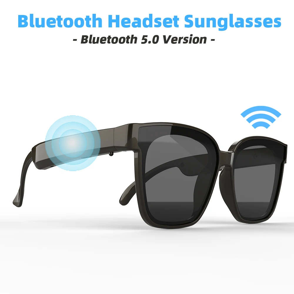 A3 Smart Wireless Bluetooth 5.0 Headset Music Glasses Outdoor Cycling Sunglasses Headphones Sports Earphones Built-in Speaker