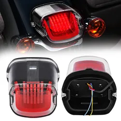 Newest Design Rear Brake,Runing Lights Motorcycle LED Taillight for Harley Sportster XL883 XL1200C Softail Touring Road Glide