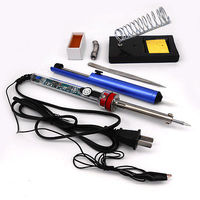 220V 60W Adjustable Electric Temperature Gun Welding Soldering Iron Tool kit diy electronics