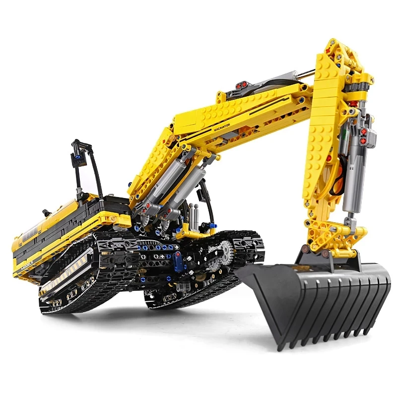 MOULD KING 13112 Motorized High-Tech Technical Excavator truck 250X3-PF Truck Remote Building Blocks Bricks Toys For Kids Gifts