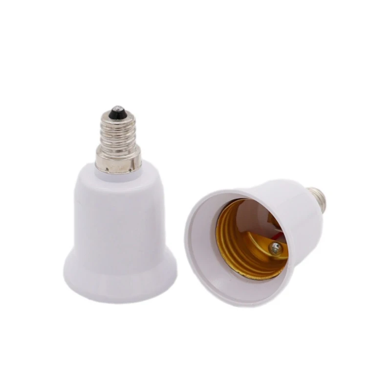 NEW Premium White E12 To E27 Base LED Light Bulb Lamp Adapter Converter Screw Socket