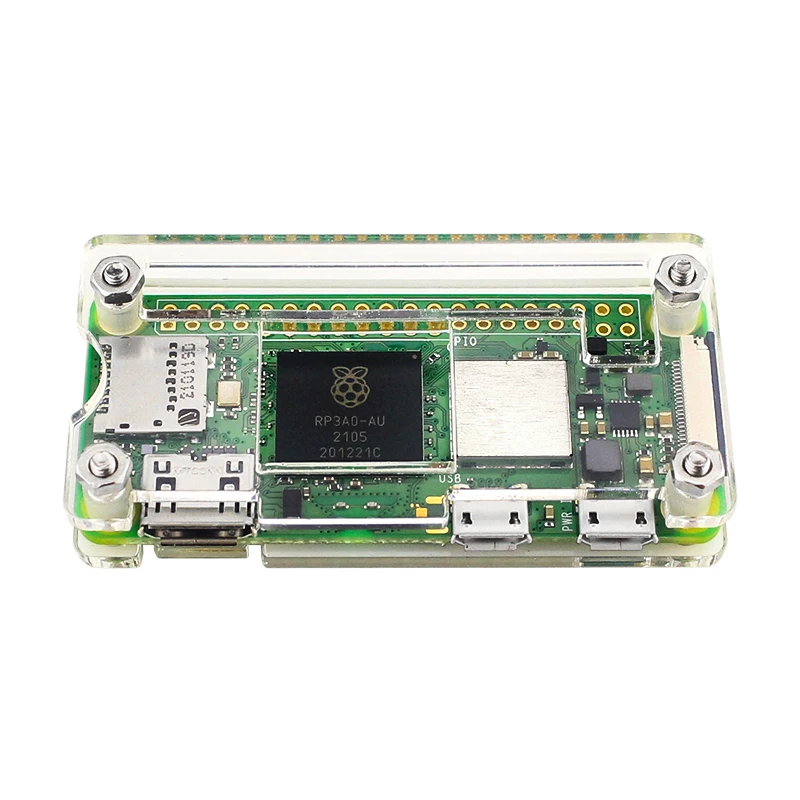 Raspberry Pi0 Transparent Protective Shell Raspberry Pi Zero 2W Acrylic Shell Can Be Installed With Heat Sink