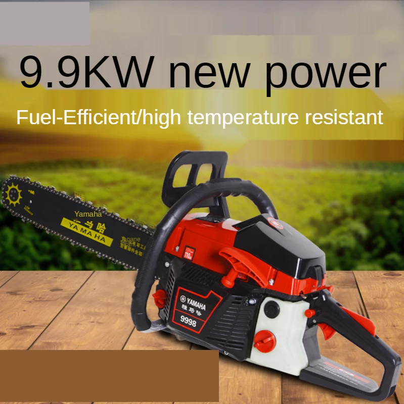 4500W High power gasoline saw hand held chain saw cutting wood machine oil logging saw machine portable garden tools