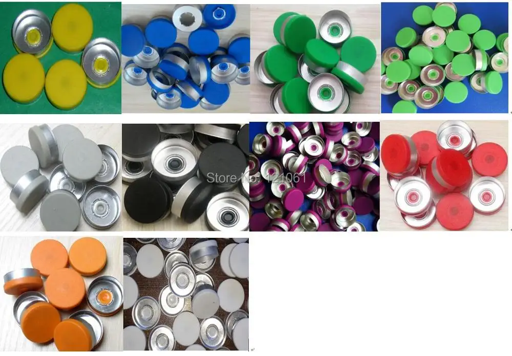 20mm Plastic Aluminium cap,200pcs/lot!All Kinds Of Colored Sealing Caps,Plastic tops ,Aluminium Caps for crimping glass vial