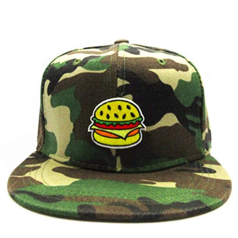 2024 Hamburger Embroidery Cotton Baseball Cap Hip-hop Cap Adjustable Snapback Hats for Men and Women 222 image 5