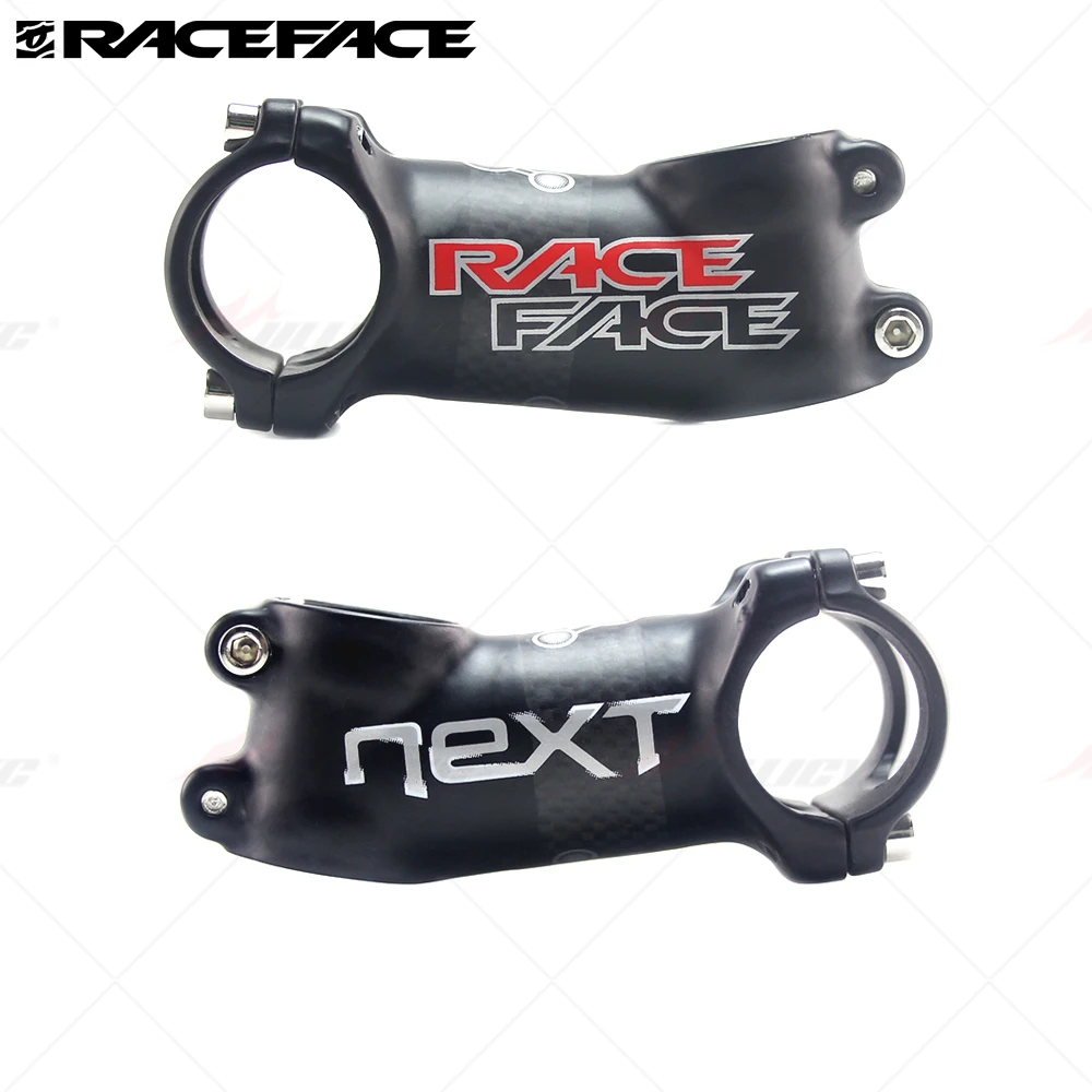 RACE-Next White Bike Stem, 3K Gloss/Matte Alloy + Carbon, Road MTB Bike Stem, 6 Degree, 17 Degree Bicycle Stem