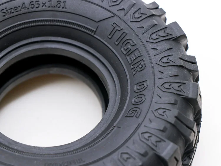 TigerDog 1,9 Zoll ultraweicher Simulations-Kletterreifen passend für 1:10 RC Kettenfahrzeug Trx-4 scx10 90046 D90 D110 rc4wd