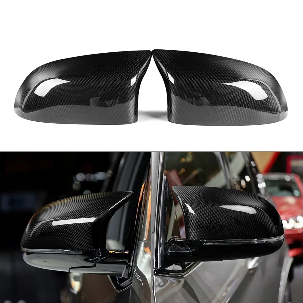 

For BMW F85 F86 X5M X6M 2015-2018 Car Side Mirror Cover Rearview Mirrors Housing 1Pair Carbon Fiber