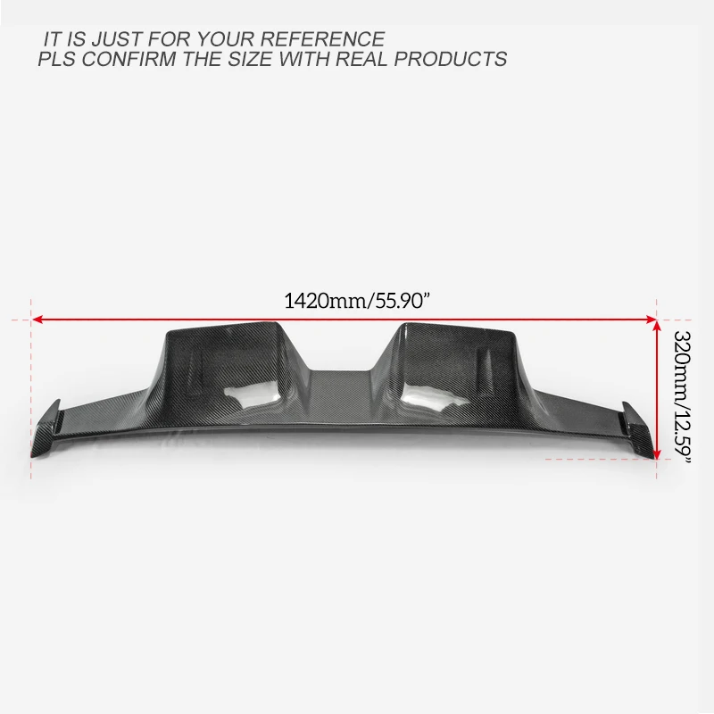 

For Toyota 19+ Supra A90 RJ Type Carbon Fiber Rear Bumper Under Diffuser Lip Trim Spoilers Wings Bodykits