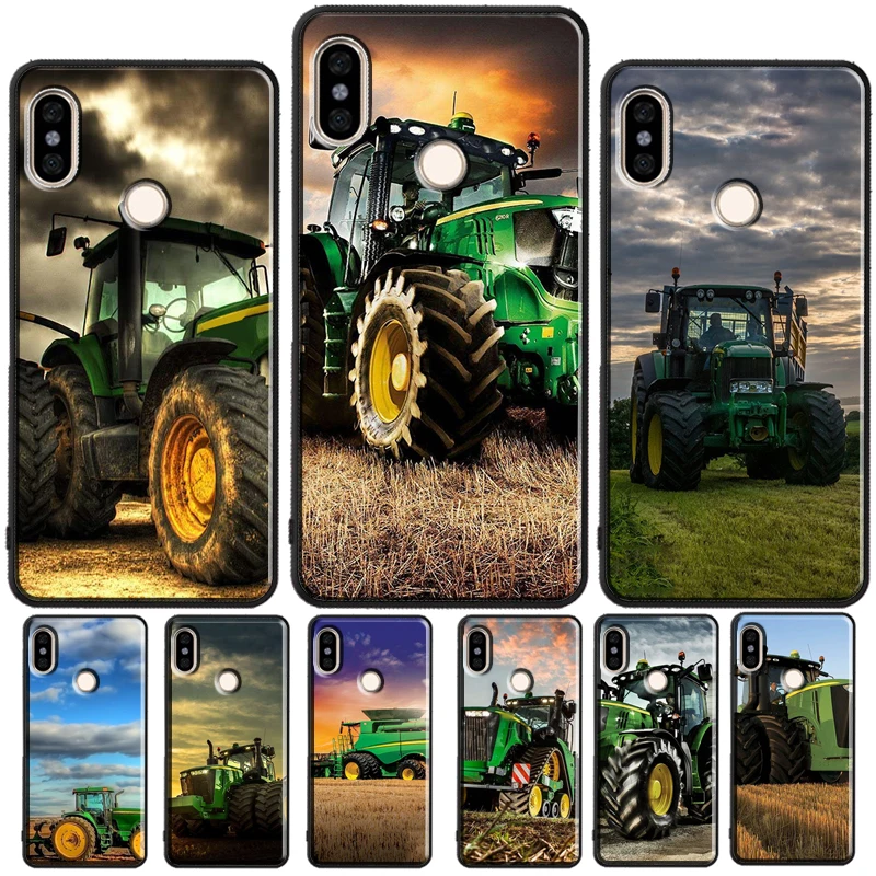 Farm Vehicle Tractor For Redmi Note 11 Pro Phone Case For Redmi Note 10 Pro 7 8 9 Pro 10S 9S Redmi 10 9A 9T 9C