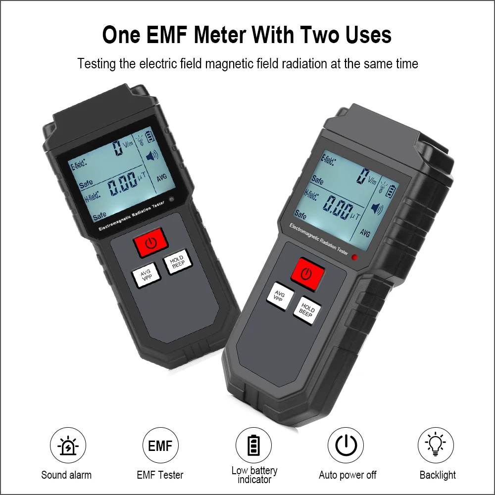 RZ-Detector de radiación de campo electromagnético, dosímetro de emisión de contador portátil de mano, medidor Digital Emf para ordenador y teléfono
