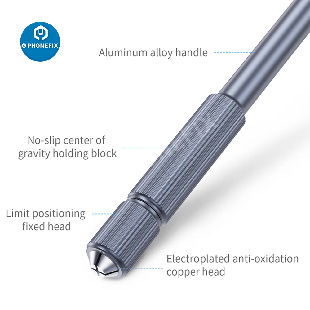 QIANLI iHilt 012 basso baricentro coltello manico hilt lega di alluminio resistenza antiscivolo per manutenzione Chip IC cellulare
