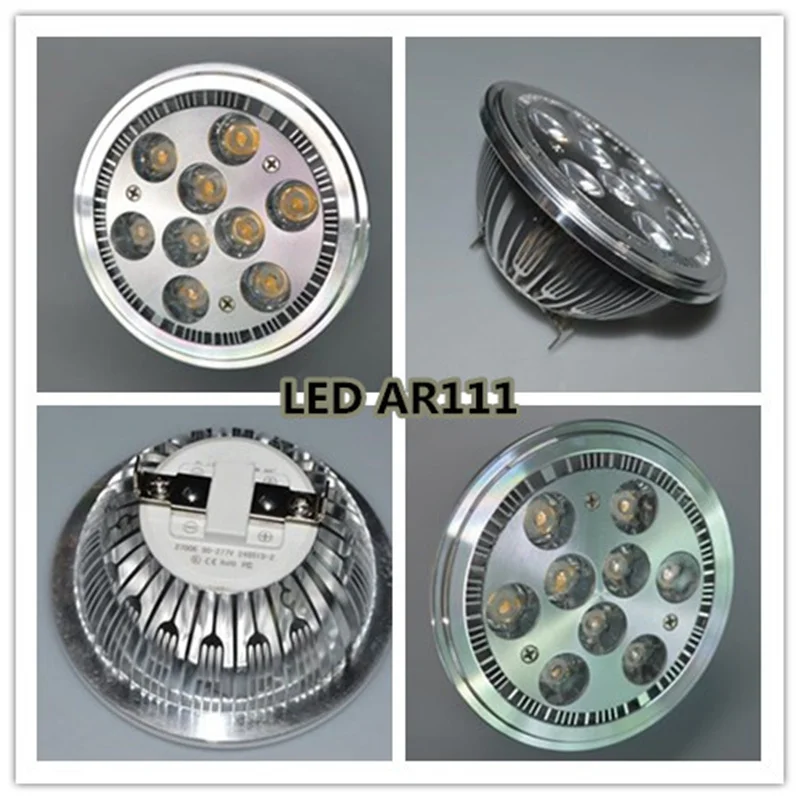 Imagem -06 - Alumínio 1*1w Conduziu Ar111 5w 9w 7w 12w G53 Base Qr111 Dc12v 220240v Conduziu o Holofote G53 Gu10 Lâmpadas Led Spotlight o