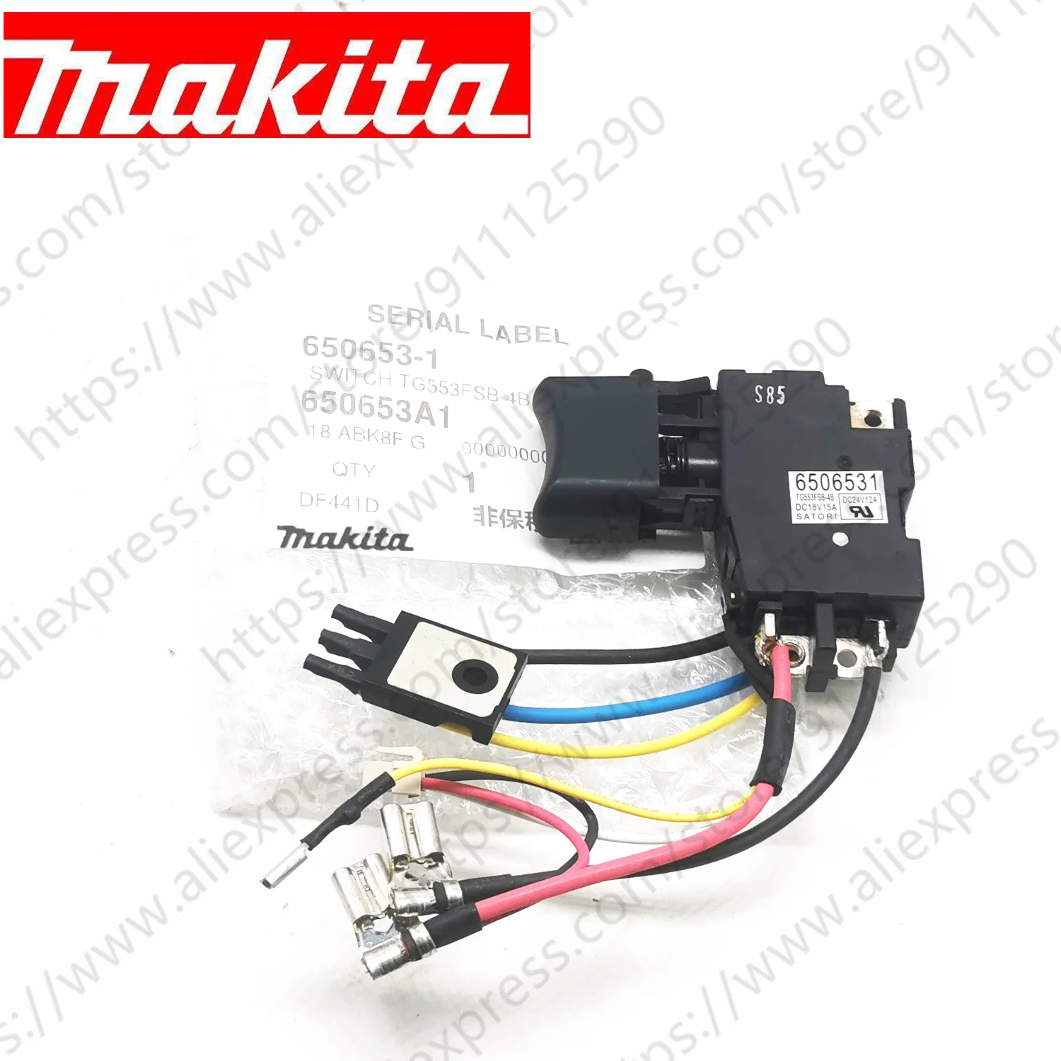 สำหรับ MAKITA DF441D DSC191Z DHP441 DDF451 DDF441 BHP451 BHP441 BDF451 BDF441 6506531 650653-1