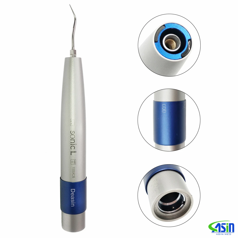 Dental Ultrasonic Air Scaler Sonic L Handpiece With 3 Tips for kv tips Whitening Oral Cleaner Machine