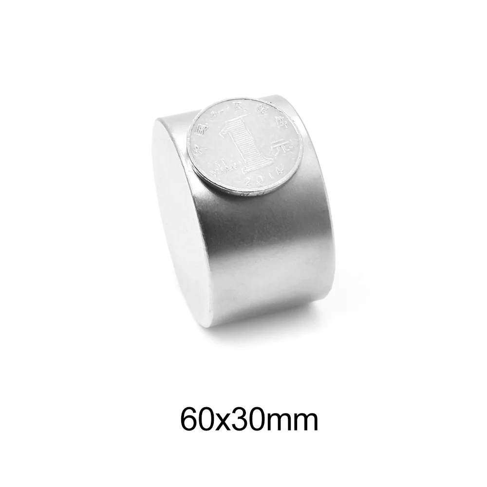 60x30 Round Search Magnet 60mmx30mm For Home Refrigerators, Offices DIY 60x30mm Strong Powerful Magnets 60*30