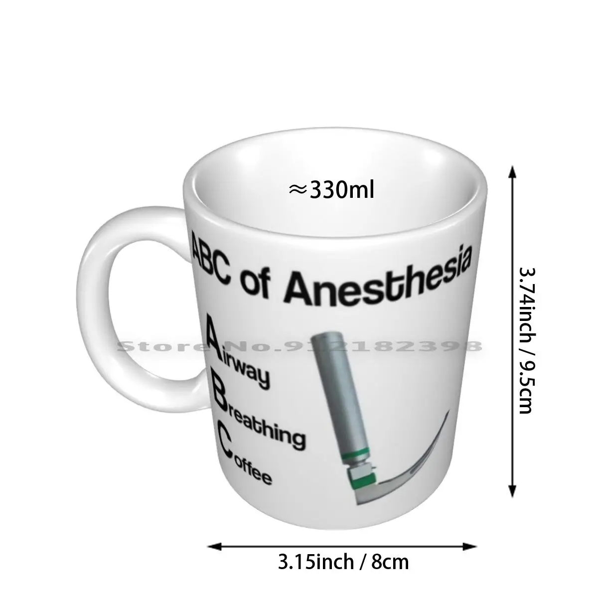 Abc Of Anesthesia Ceramic Mugs Coffee Cups Milk Tea Mug Abc Airway Breathing Circulation Anesthesia Anaesthesia